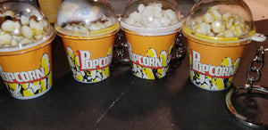 Set of 10 complete Mini Popcorn Cups with dome lids