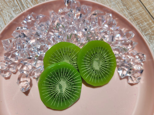 3 pack imitation sliced kiwi fruit