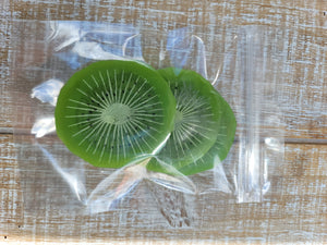 3 pack imitation sliced kiwi fruit