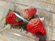 Load image into Gallery viewer, 3 pack plastic imitation strawberry