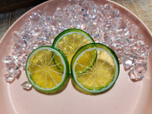 Load image into Gallery viewer, 3 pack imitation fake plastic lime slices