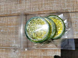 3 pack imitation fake plastic lime slices