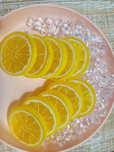 Load image into Gallery viewer, 10 pack of imitation lemon slices 40mm