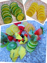 Load image into Gallery viewer, Largest party platter imitation fruit and ice to create at least 50 toppers