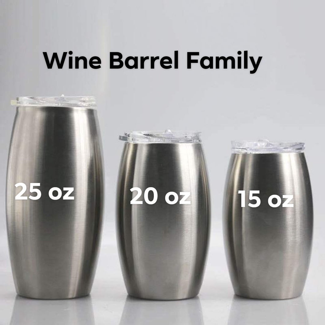20 oz barrel wine tumbler