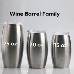15 oz wine barrel tumbler