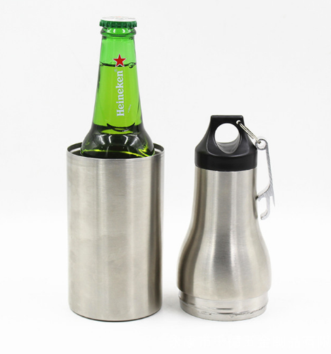 12oz Stainless Steel Double Wall Beer Bottle Keeper Beer Cooler Bottle Koozie