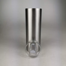 Load image into Gallery viewer, 20oz STRAIGHT SKINNY TUMBLER W/ SLIDE LID &amp; PLASTIC STRAW